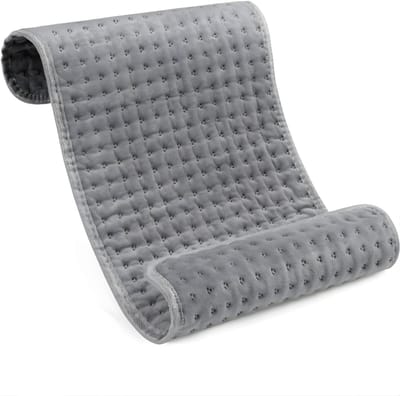 AHD® Warmtekussen - Warmtekussen Oplaadbaar - Warmtekussen Elektrisch - Grijs - 31cm x 10cm x 9cm