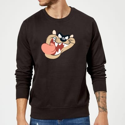 Looney Tunes Taz Face Trui - Zwart - XXL