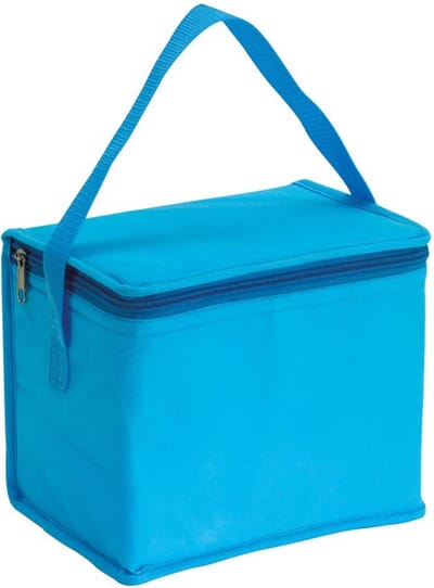 Kleine koeltas voor lunch - lichtblauw - 20 x 13 x 17 cm - 4.5 liter - Koeltassen - medicijnen/sixpack