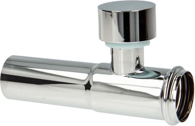 Verlengbuis met Beluchter voor Sifon, 125 mm, Verchroomd