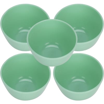 5 pièces Bol à Mélanger pour Masque Facial DIY PVC Maison Anti-Choc Bol pour Masque Facial Vert Clair blue