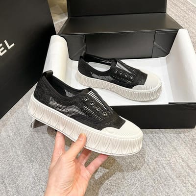 Herfst Zomer Nieuwe Dikke Zool Ronde Neus Alles-Match Casual Sport Vissersschoenen Dames 40 white