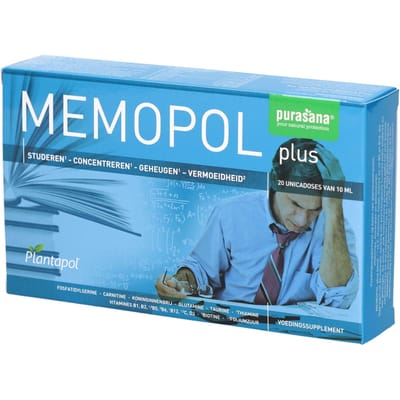 Plantapol Memopol Plus - Voor betere contentratie - 10ml per Ampulle - 20 Stuks