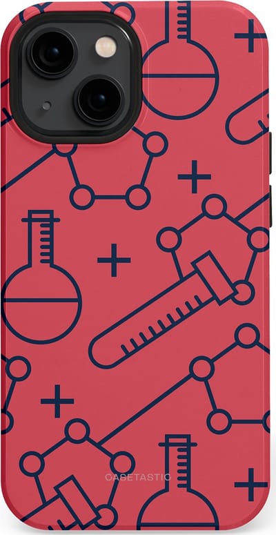 Casetastic hoesje geschikt voor Apple iPhone 13 mini - MagSafe - Dubbellaagse bescherming - Rode Laboratorium - Fashion Case - Koraal