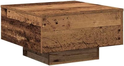 Koffietafel Hout - Salontafel Woonkamer - Decoratie Plaatsen - Textuur Driedimensionaal Oppervlak - 55 x 55 x 31 cm