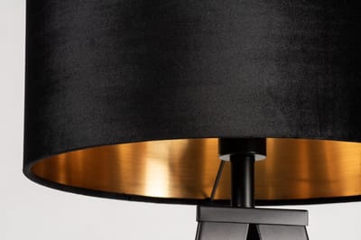 Lumidora Vloerlamp 30963 - ANTIQUA - E27 - Zwart - Goud - Metaal - ⌀ 51 cm