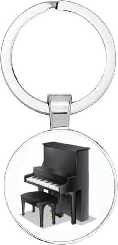Akyol - Piano Sleutelhanger - Keyboard sleutelhanger - Piano accessoires - Piano keyboard - Pianist - Digitale piano - Piano - Piano speelgoed 2,5 x 2,5 CM