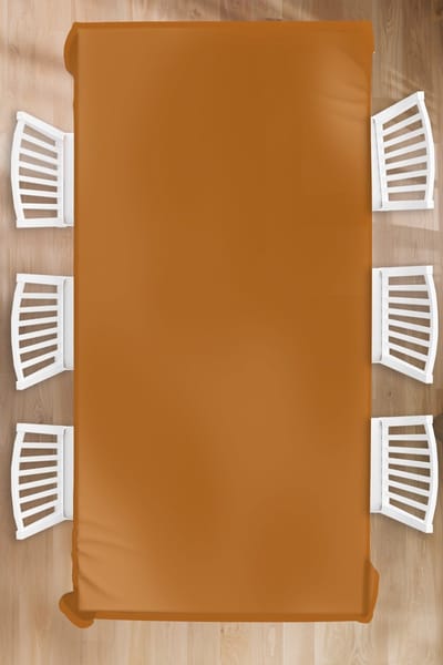 Tafelkleed - Tafellaken - 150x300 cm - Bruin - Aardetint - Effen kleur - Binnen en Buiten