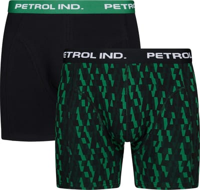 Petrol Industries - Heren 2-pack Boxershorts Crossroad - Zwart - Maat S