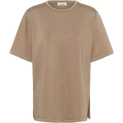 Dames-T-shirt Soaked in Luxury Marigold Mono