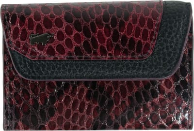 Braun Büffel Leren Sleutelgeval Luise Mini Key Case Wallet Burgundy Paars Veelkleurig