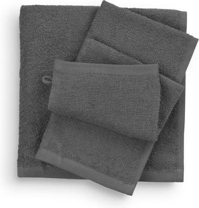 Mingle-handdoek- antraciet- 50x100- 6 stuks