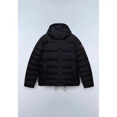 Napapijri Hooded Puffer Terez Jas Zwart - Maat L - Heren - Gewatteerde jassen