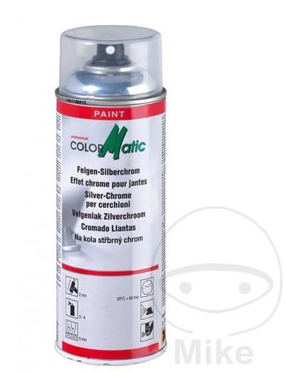 Colormatic Velgenlak in Spuitbus - Zilver Chrome & Veegvast