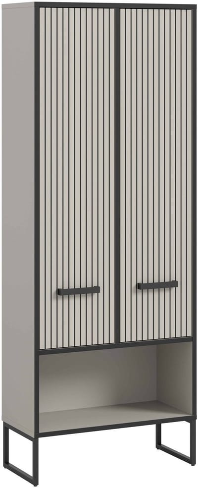 Bagno hoge kast breed kasjmier NB Zwart NB - 32x59x159cm