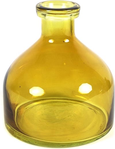 Countryfield Fles Missy glas L18B18H20CM mosterdgeel