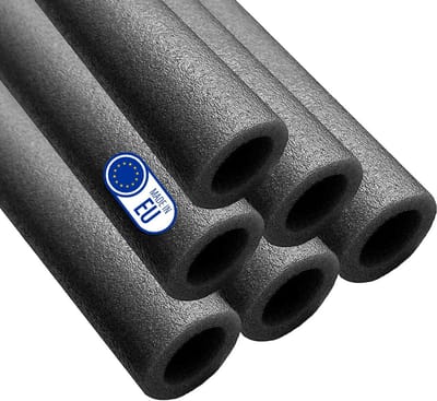 6x Schuimrubber Afdekking voor Trampoline Stangen - 180 cm - Universele Stangbescherming Grijs