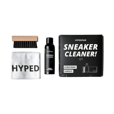 Hypedpair Sneaker reiniger - Sneaker cleaner - Sneaker cleaning kit - Sneaker schoonmaak set - Incl Borstel / doek - Schoenen cleaner - Geschikt voor alle materialen - Tot 100 schoonmaakbeurten - 99% natuurlijk - Volledig biologisch afbreekbaar