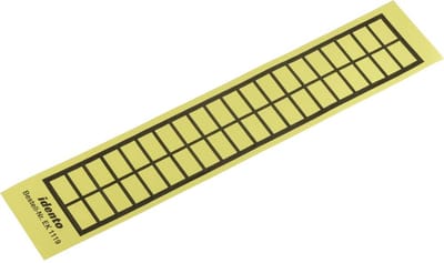 TE Connectivity 6-1768019-8 Kabeletiket EK 19 x 11 mm Kleur van het label: Geel Aantal etiketten: 40
