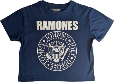 Ramones - Presidential Seal Crop top - S - Blauw