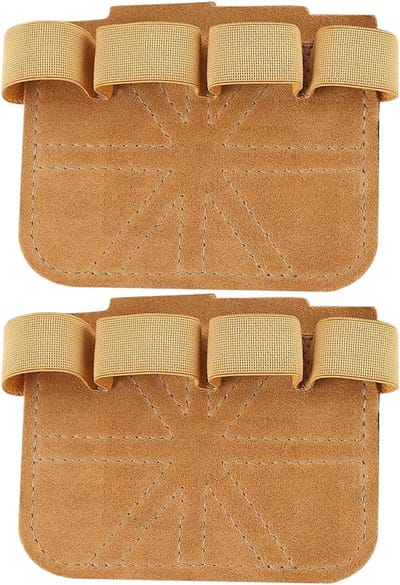 Fitness Handgrepen - Gym Handgrepen - Gewichtheffen - Antislip Leer - 9.3 x 7.4 cm - Bruin