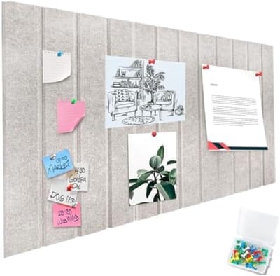 PromoHome Opvouwbaar Viltprikbord - Zelfklevend Fotobord voor Kantoor en Huis