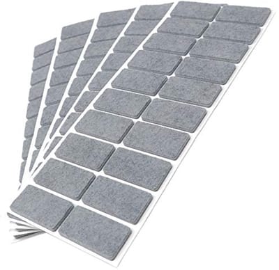 Zelfklevende Viltglijders 100x Rectangular - Meubel- en Vloerbescherming voor Gladde Oppervlakken