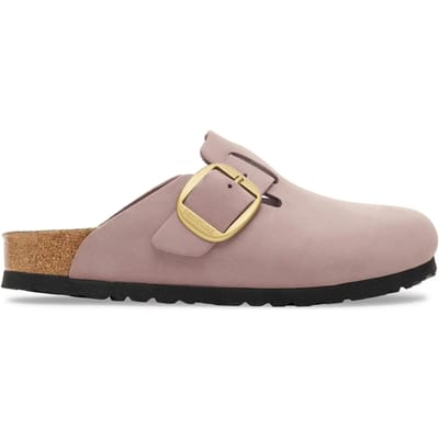 Dames nubuck leren sandalen met grote gesp Birkenstock Boston