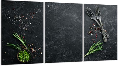 TMK ArtDeko Serie - Glazen Beschermplaat voor Fornuis - 3x30x52 cm - Gehard Glas - Veelzijdige Toepassingen
