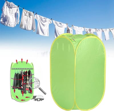 Draagbare Droger - 800W Elektrische Kleding Droogrek - Voor Appartementen - Groen