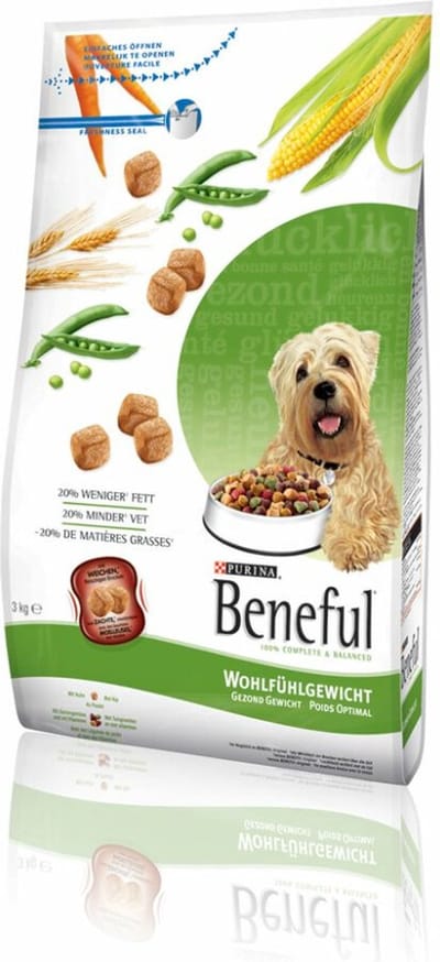 4x Beneful Gezond Gewicht Kip - Groenten 3 kg