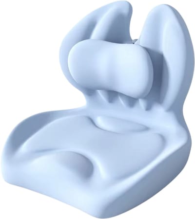 Memory Foam Zitkussen – Ergonomisch Stoelkussen met Antislip Bodem – Orthopedisch Bureaustoel Kussen voor Rug, Heup en Stuitje – Comfortkussen voor Lang Zitten - Blauw