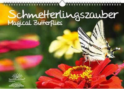 Eeuwigdurende Wandkalender Vlinder A3 - Maandkalender met 12 Verschillende Motieven