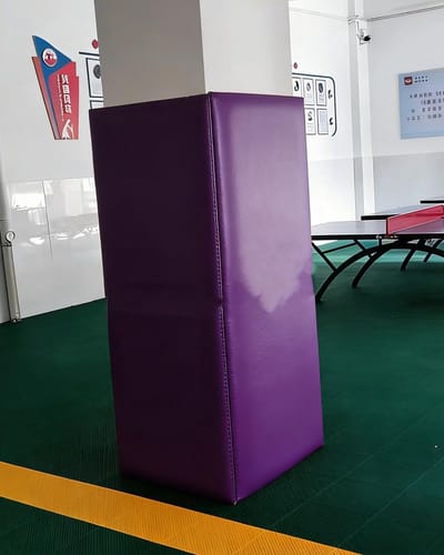 Paal Beschermhoes - Kolom Omhulsel - Veilig Sporten - Schokabsorberend Schuim - 3 Voet Hoog - Paars