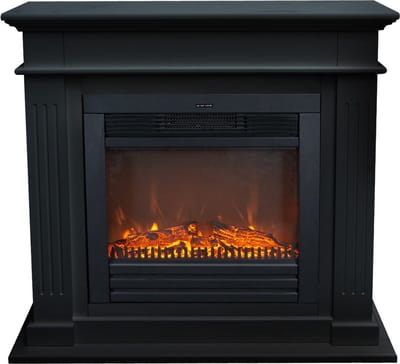Xaralyn Elektrische haard - Elda ELU-MDB - zwart hout - 1400 Watt verwarming - met afstandsbediening - haardombouw inclusief inbouwhaard - schouw