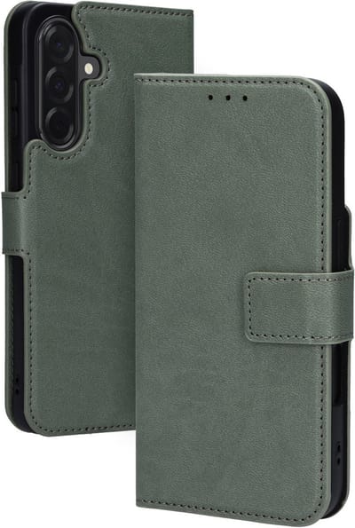 Mobiparts hoesje geschikt voor Samsung Galaxy A36 - Wallet/Boekhoesje - Eco Leer - Magneet Sluiting - Opberg vakken - Groen