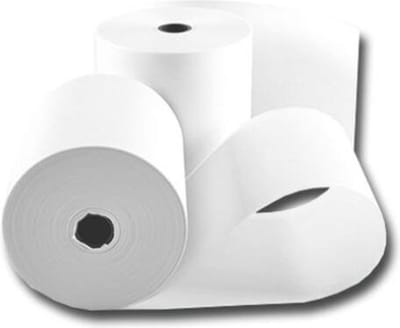 Witte kassarollen houtvrij 76x70x12 mm - 50 rollen per doos