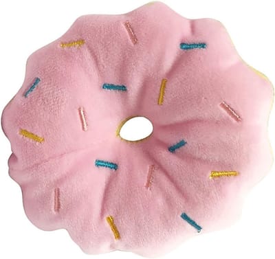 Zachte en Veilige Donut Hondenspeelgoed voor Kauwen, Bijtbestendig en Geluidmakend, Perfect voor Huisdieren
