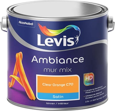 Levis - Ambiance Mur Satin Mix - Clear Orange C70 - Mengverf - 2,5 L