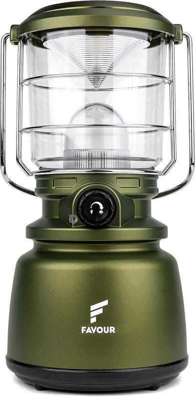 Kampeerlamp LED - Outdoor Lantaarn - Buitenverlichting - Instelbare Kleurtemperatuur - 1300 Lumen - Groen