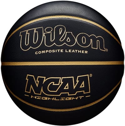 Wilson NCAA Highlight Basketbal Maat 7 - Zwart/Goud