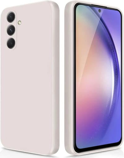 Hoesje met Camera Bescherming Geschikt voor Samsung Galaxy A54 | Back Cover | Dun | Flexibel TPU | Beige