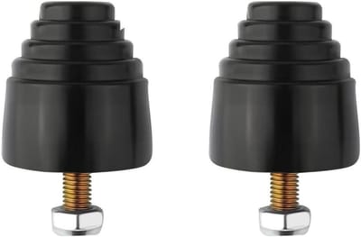Ophanging Stootkussens - Rubberen Dempers - Comfortabel Rijden - Universele Pasvorm - 2 stuks - Zwart