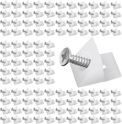 EXCITAT 120 sets - Achterpaneelconnectoren - Achterpaneelbeugels - Bodemverstevigingen - Geschikt voor het repareren van kasten, boekenkasten, kasten en lades