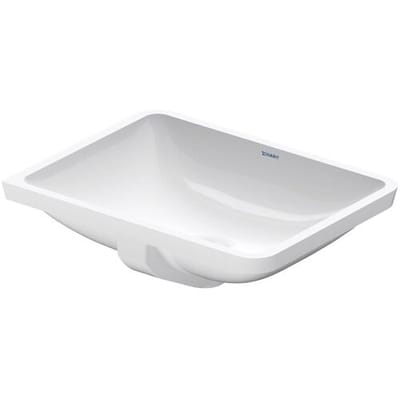 Duravit Starck 3 Wastafel inbouw - 49x36.5x18cm - zonder kraangat - incl. bevestiging - wit