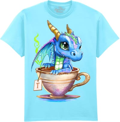 Draak Hot Tea Dragon The Coloured House T-shirt M