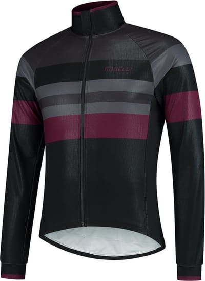 Rogelli Peak Fietsjack Winter - Heren - Zwart, Grijs, Bordeaux - Maat L