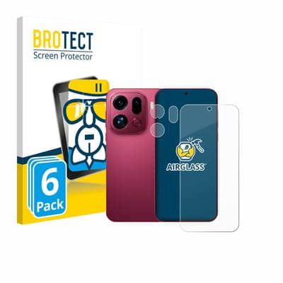 Screenprotector 6 Stuks voor Oppo Find X9 Pro (Voor+Camera) Beschermglas transparant