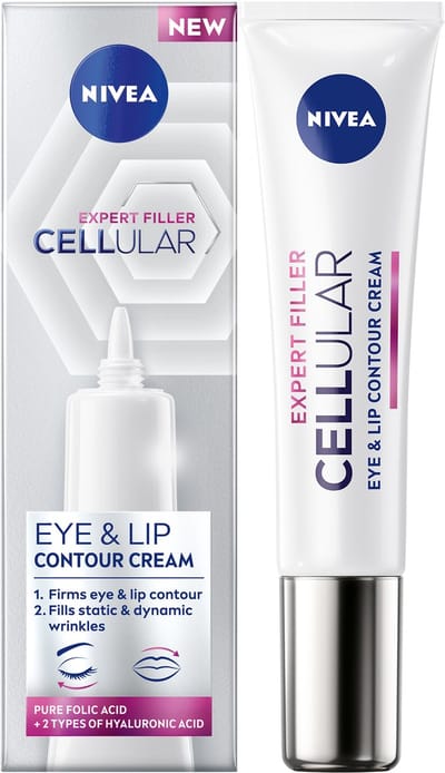 NIVEA CELLular Expert Filler Anti-Age Oogcrème - Anti Rimpel Crème - Ouder wordende huid - Hyaluronzuur - Puur Foliumzuur - Eye Cream - 15 ml