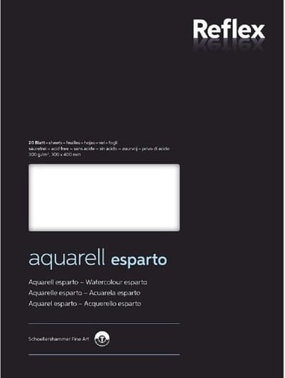 Aquarelpapier Esparto 300 g/m2 30x40 cm 20 vellen